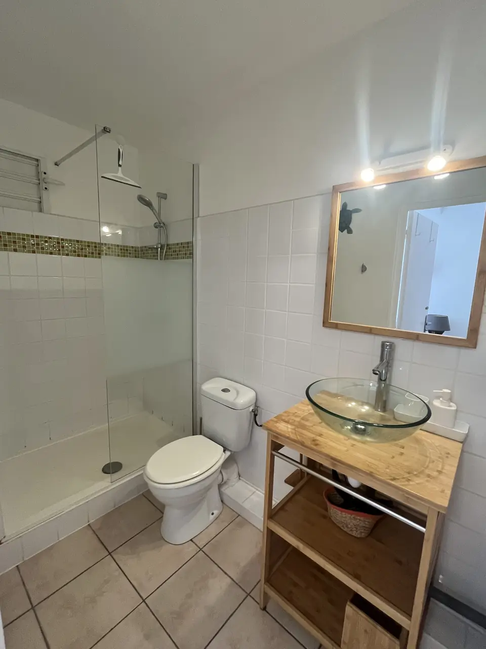 Salle de bains avec douche