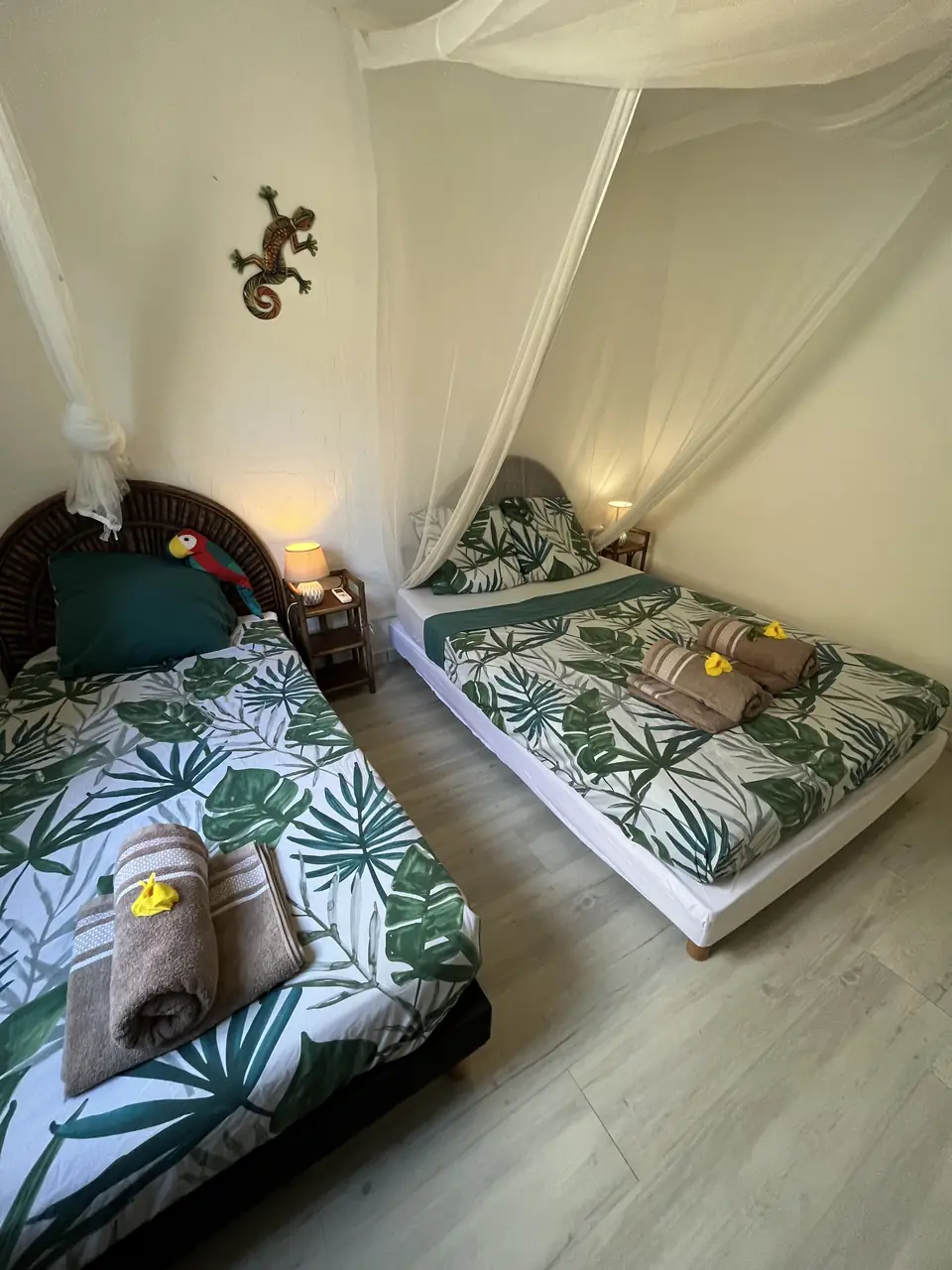 Chambre climatisée de la villa